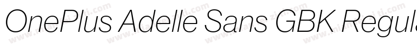 OnePlus Adelle Sans GBK Regular字体转换
